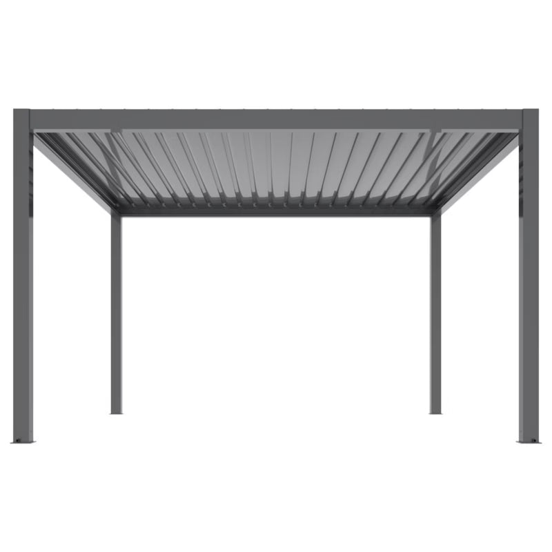 Pergola 3x4 m Elektrisk med LED Antracit