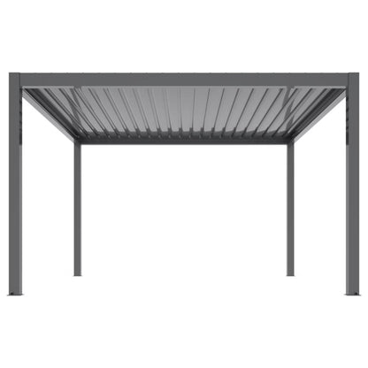 Pergola 3x4 m Elektrisk med LED Antracit