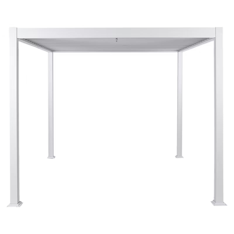 Pergola Fornoli 296x296 cm Hvid Aluminium