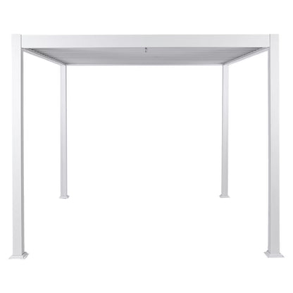 Pergola Fornoli 296x296 cm Hvid Aluminium