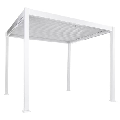Pergola Fornoli 296x296 cm Hvid Aluminium