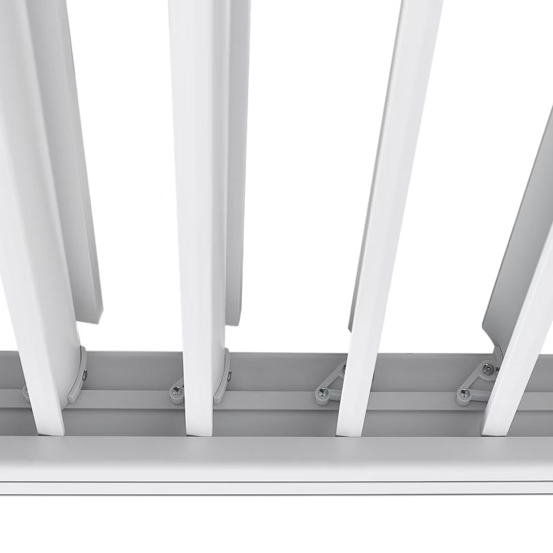 Pergola Fornoli 296x296 cm Hvid Aluminium