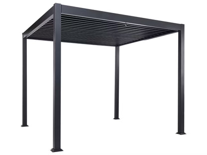 Pergola Fornoli 296x296 cm Sort Aluminium