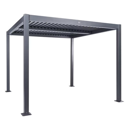 Pergola Fornoli 296x296 cm Sort Aluminium