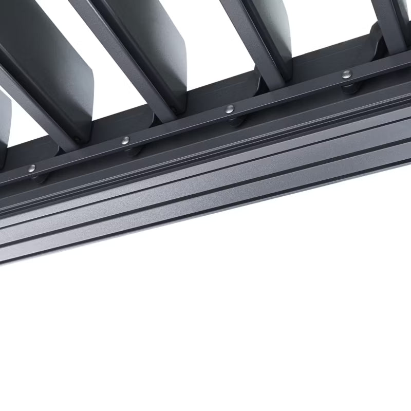 Pergola Fornoli 296x296 cm Sort Aluminium
