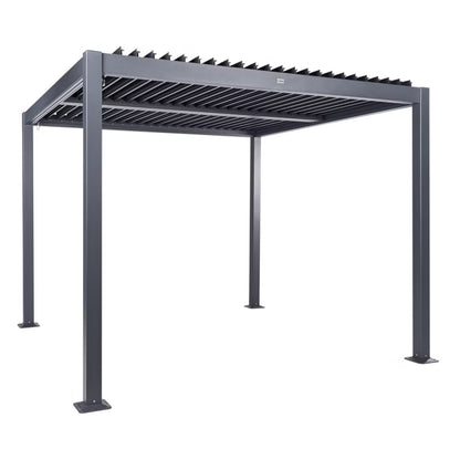 Pergola Fornoli 296x296 cm Sort Aluminium