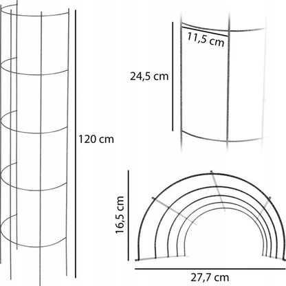 KADAX udendørs pergola blomsterkolonne roser 120 cm 1 stk.