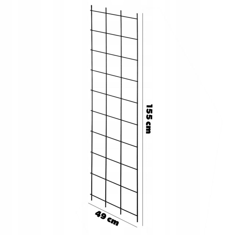 KADAX udendørs metalpergola til planteunderstøttelse – klatreplanter og blomster, gitter 45x150 cm, 1 stk.