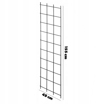 KADAX udendørs metalpergola til planteunderstøttelse – klatreplanter og blomster, gitter 45x150 cm, 1 stk.