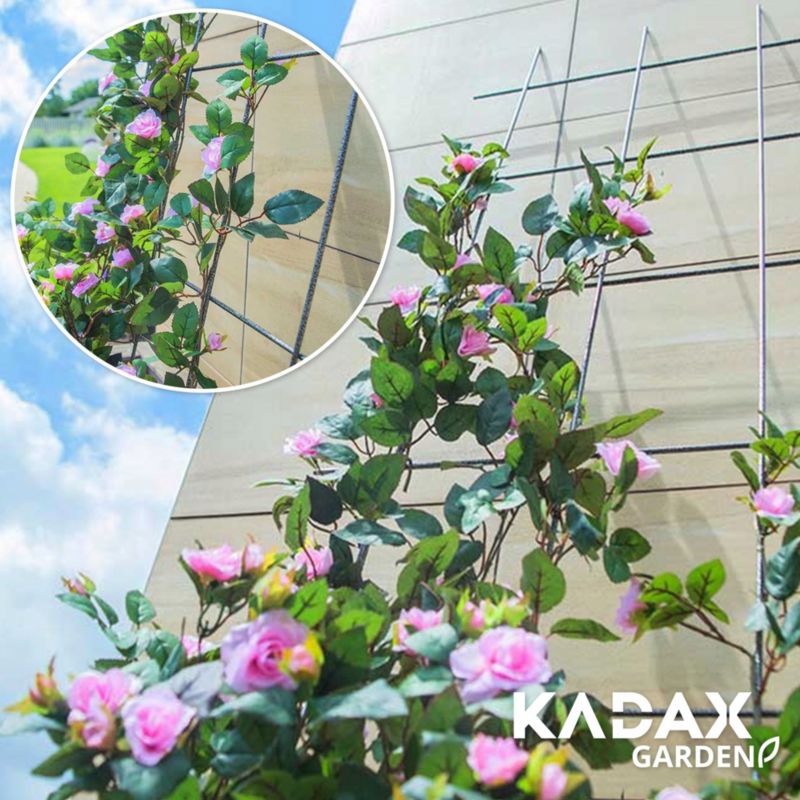 KADAX udendørs metalpergola planteunderstøttelse til roser og blomster, gitter 60x150 cm, 1 stk.