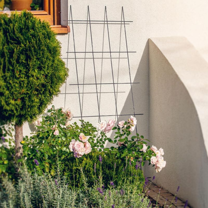 KADAX udendørs metalpergola planteunderstøttelse til roser og blomster, gitter 60x150 cm, 1 stk.