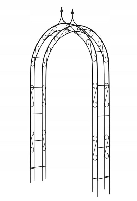 KADAX metal‑havepergola bue til blomster og roser 281 cm støtte 1 stk.