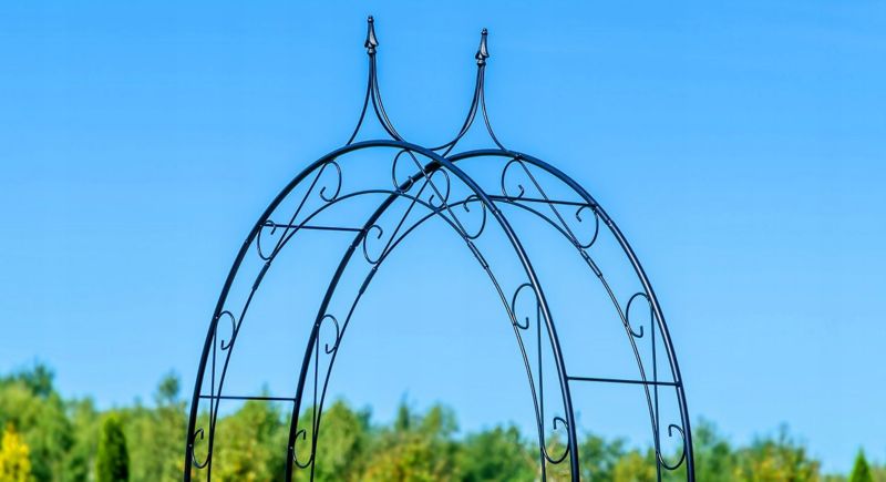 KADAX metal‑havepergola bue til blomster og roser 281 cm støtte 1 stk.