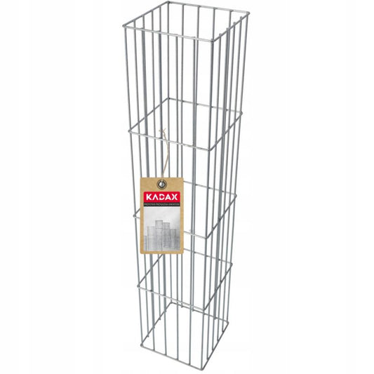 KADAX pergola til haven med gabion-stolpe, planteunderstøttelse, 120 cm, 1 stk.