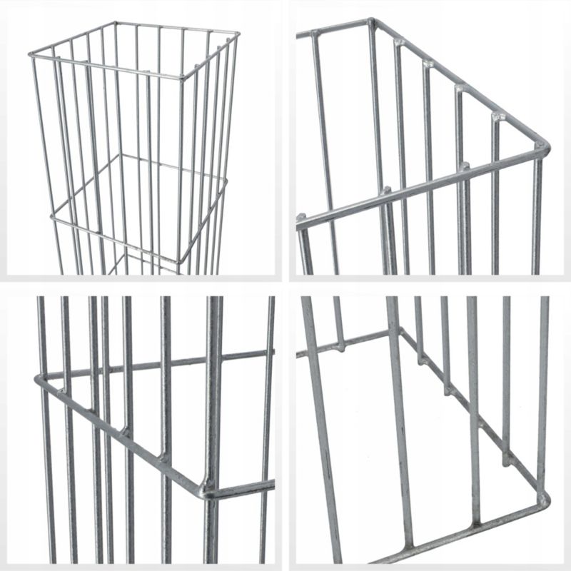 KADAX pergola til haven med gabion-stolpe, planteunderstøttelse, 120 cm, 1 stk.
