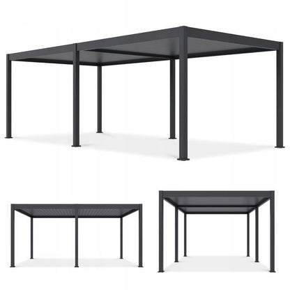 Pergola Aluminium Deluxe Automatic 360x720 cm LED