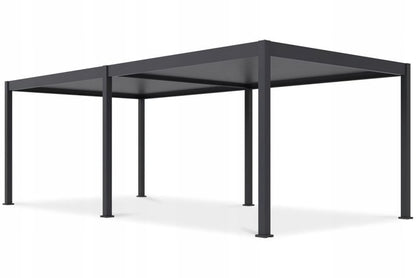 Pergola Aluminium Deluxe Automatic 360x720 cm LED