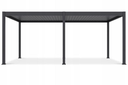 Aluminiumspær Deluxe 4x6 m Antracit med LED