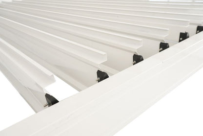 Aluminiumspergola 3x4 m med Justerbart Tag Hvid