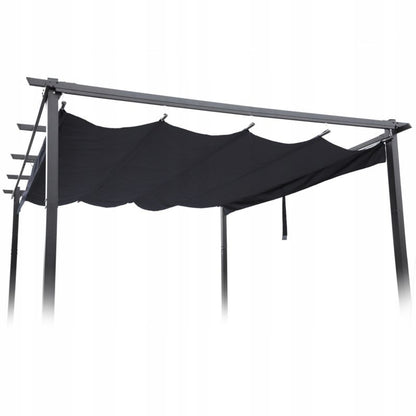 Pergola 3x4 m med Skydebetræk Antracit