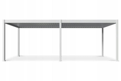 Pergola Deluxe Automatic 3,6x7,2 m Hvid LED