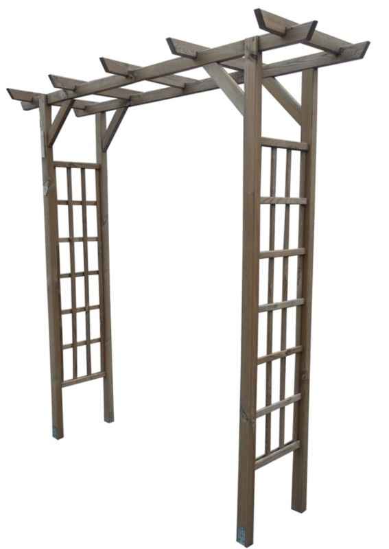 Dobbelt pergola Roma med lige top, 1 stk.