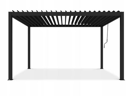 Pergola PRIMARY 3x4 m Antracit med Lameltag