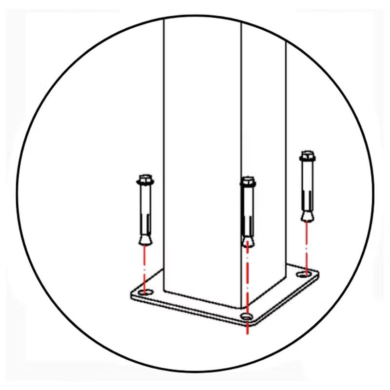 Pergola PRIMARY 4x4 m Antracit Stål