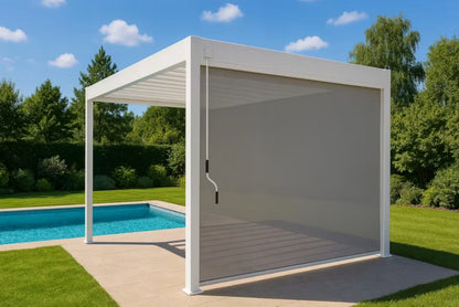 Pergola Rullegardin 279x233,5 cm Hvid