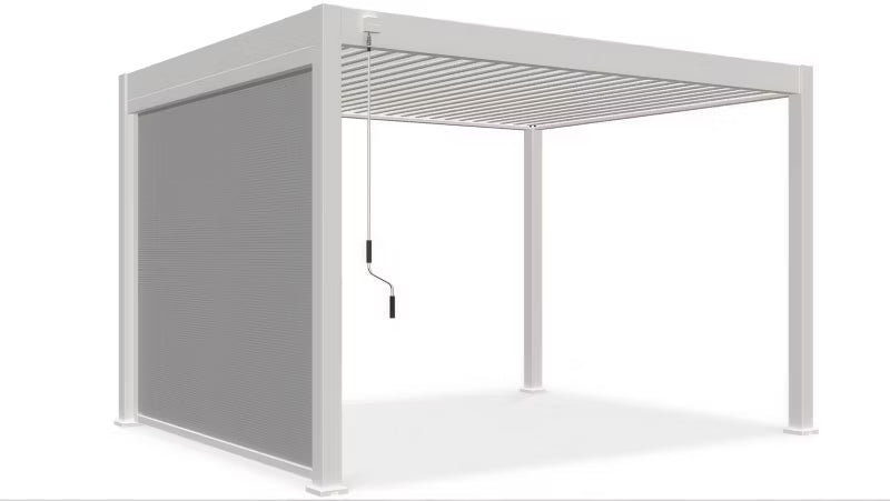 Pergola Rullegardin 279x233,5 cm Hvid
