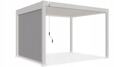 Pergola Rullegardin 279x233,5 cm Hvid