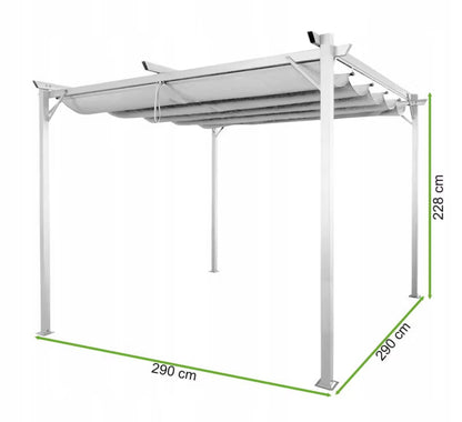 Pergola Sprint 290x290 cm Hvid