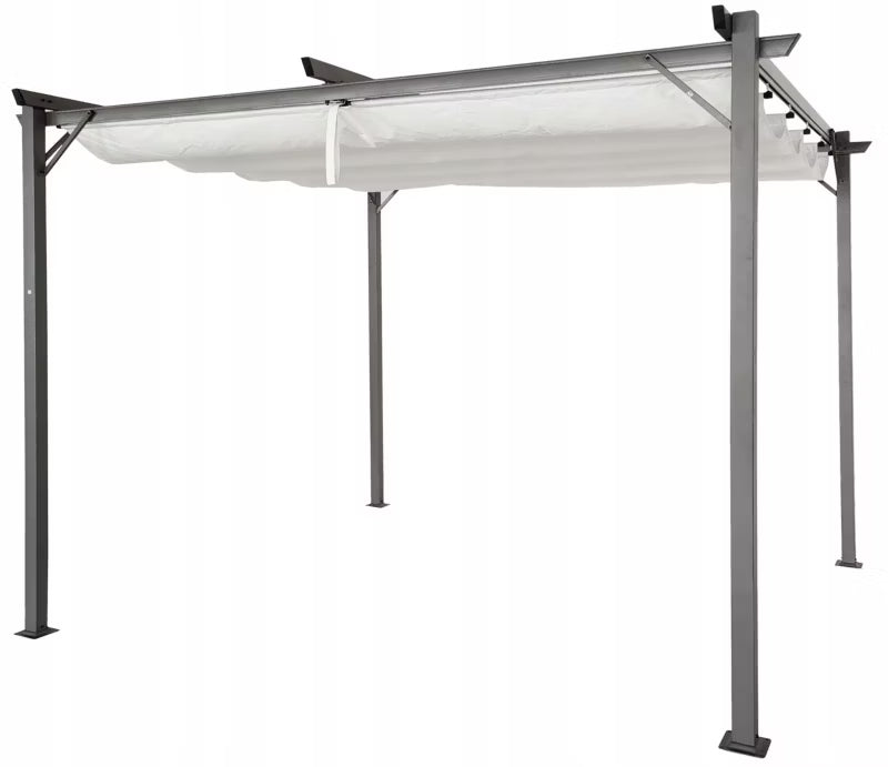 Pergola Sprint 3x3 m Grå Stål
