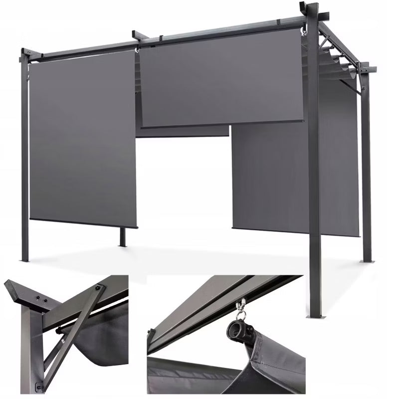 Pergola Sprint Plus 3x3 m Antracit Stål