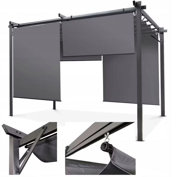 Pergola Sprint Plus 3x3 m Antracit Stål