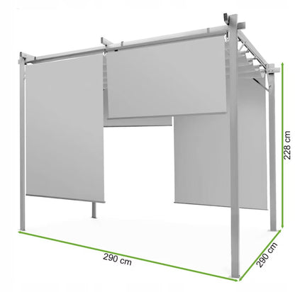 Pergola Sprint Plus 3x3 m Antracit Stål