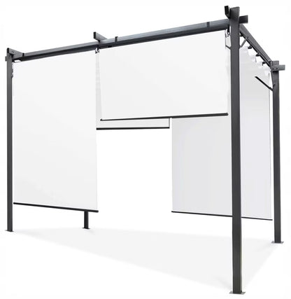 Pergola Sprint Plus 3x3 m Antracit med Rullegardiner