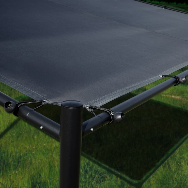 Stålpergola 3x3 m Sort