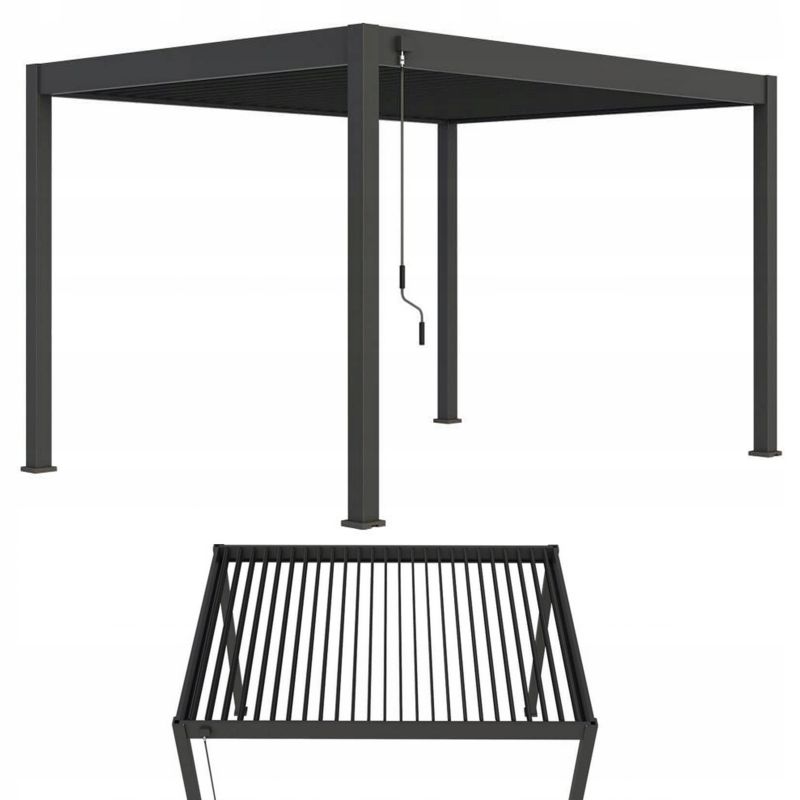 Aluminiumspergola Elegance 3x4 m Antracit