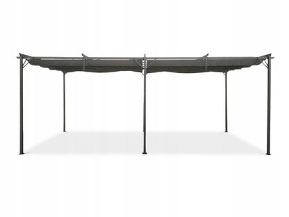 Pergola Sprint 3x6 m Grå Stål
