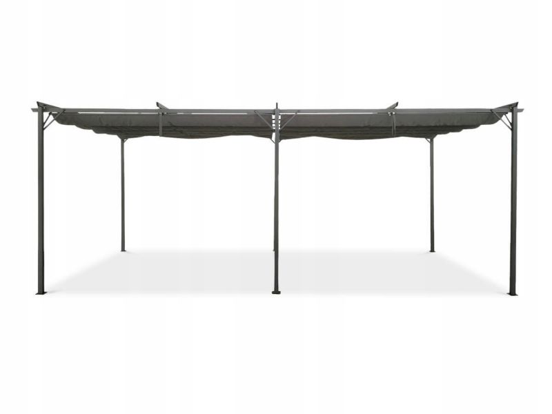 Pergola Sprint 3x6 m Grå Stål