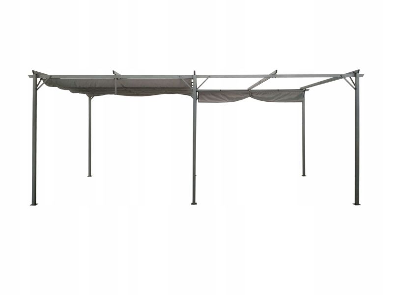 Pergola Sprint 3x6 m Grå Stål