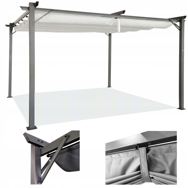 Metalpergola Hardmaister Sprint 3x4 m Antracit