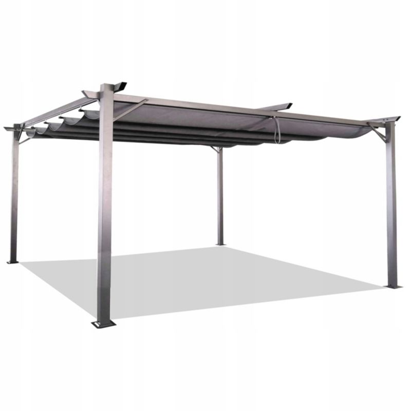 Metal Pergola 300x400 cm Antracit med Skydetag