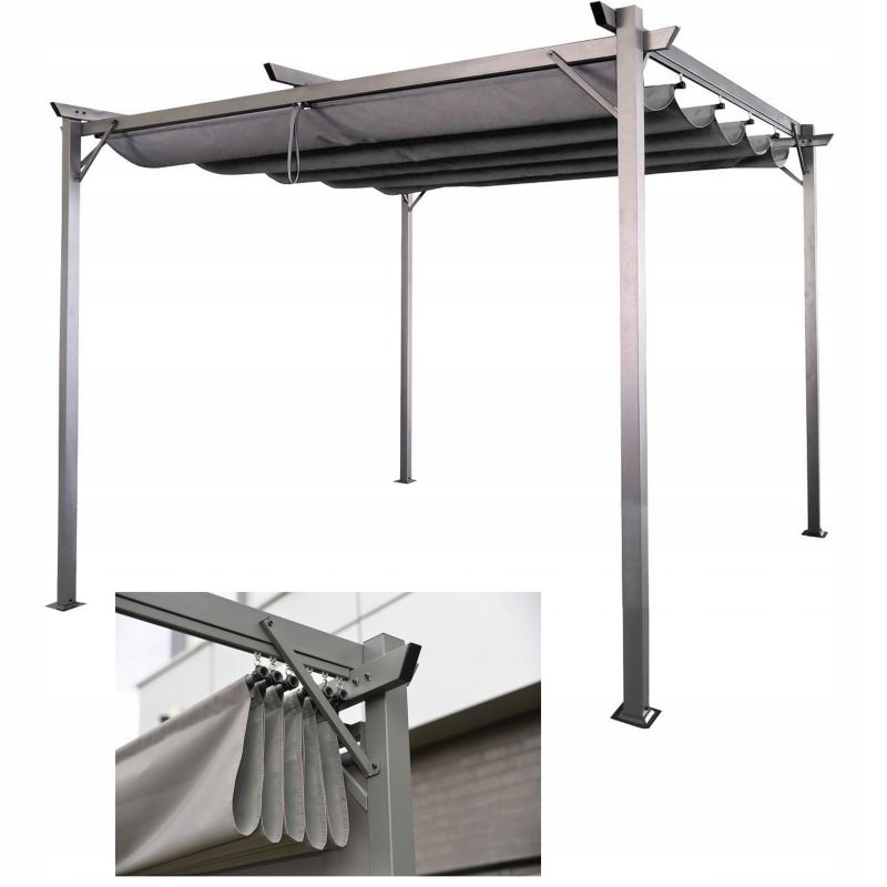 Pergola Sprint 290x290 cm Stål Antracit