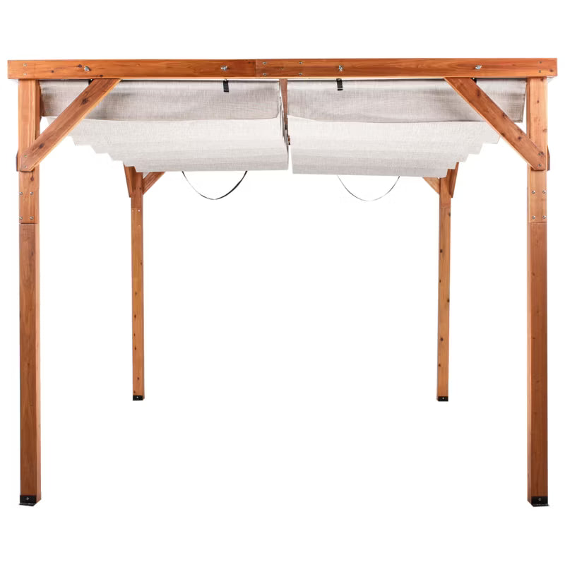 Pergola Villarosa 320x380 cm Brun og Beige Træ