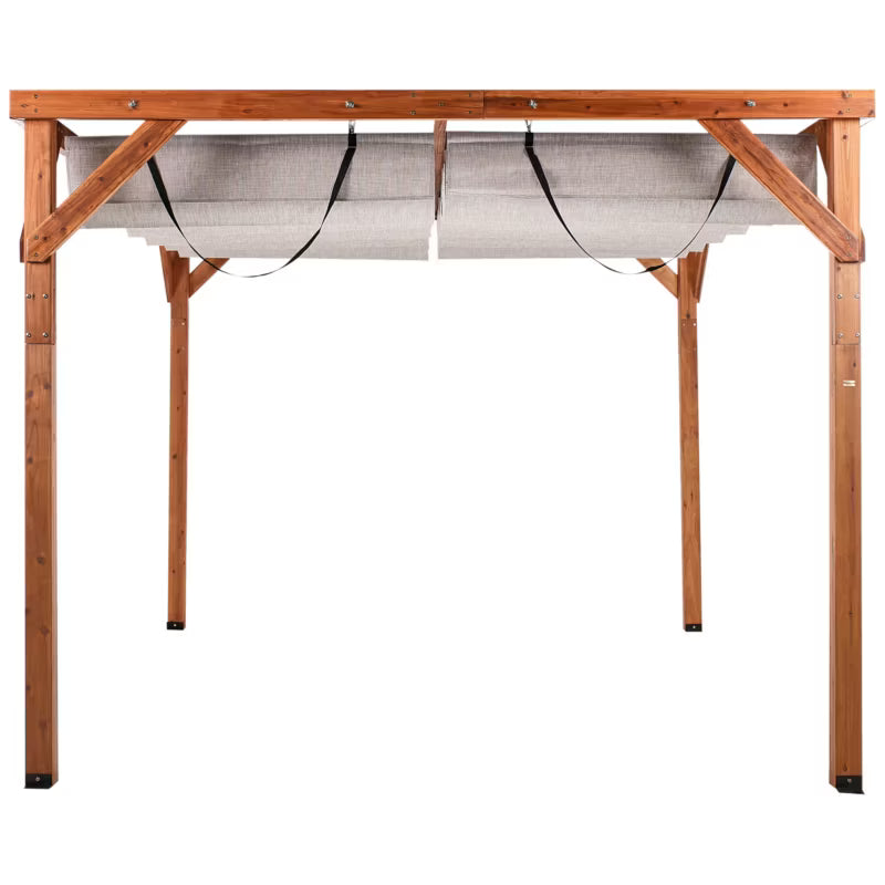 Pergola Villarosa 320x380 cm Brun og Beige Træ