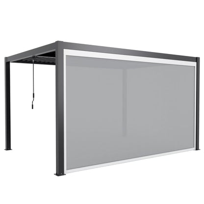 Pergolamarkise 270x218 cm Elektrisk Hvid Aluminium