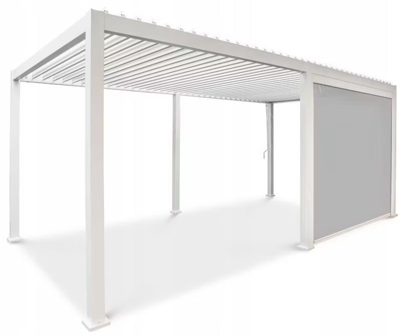 Pergolarullegardin 279x237 cm Hvid