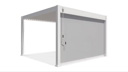 Pergolarullegardin 370,5x233,5 cm Hvid